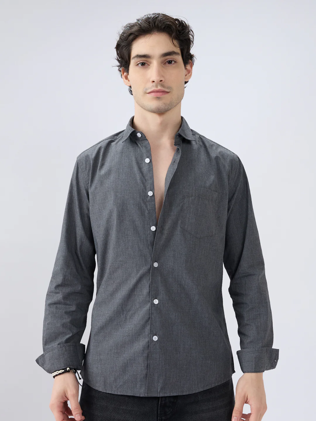Charcoal Grey Everyday Shirt - Image 4