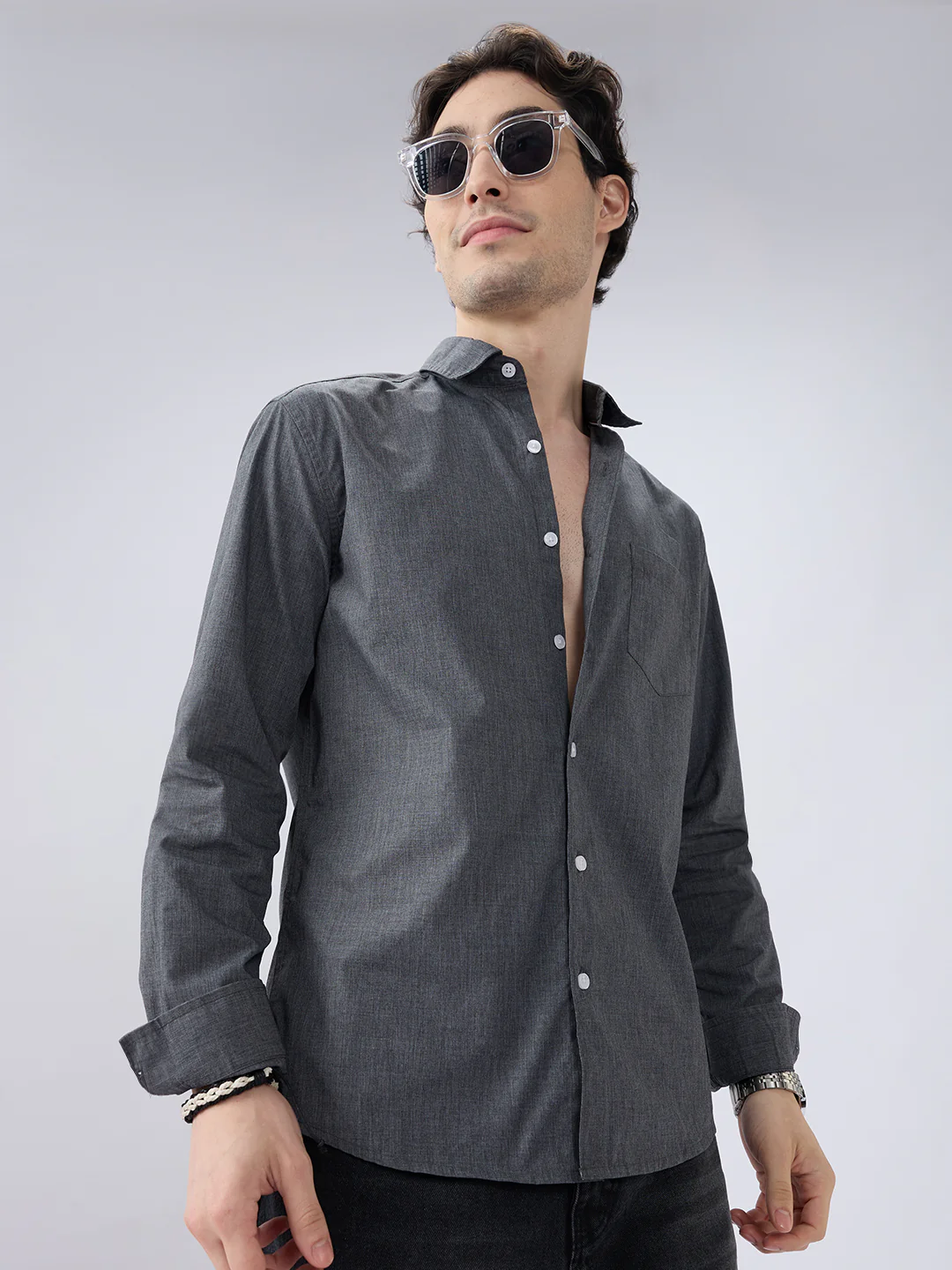 Charcoal Grey Everyday Shirt - Image 5
