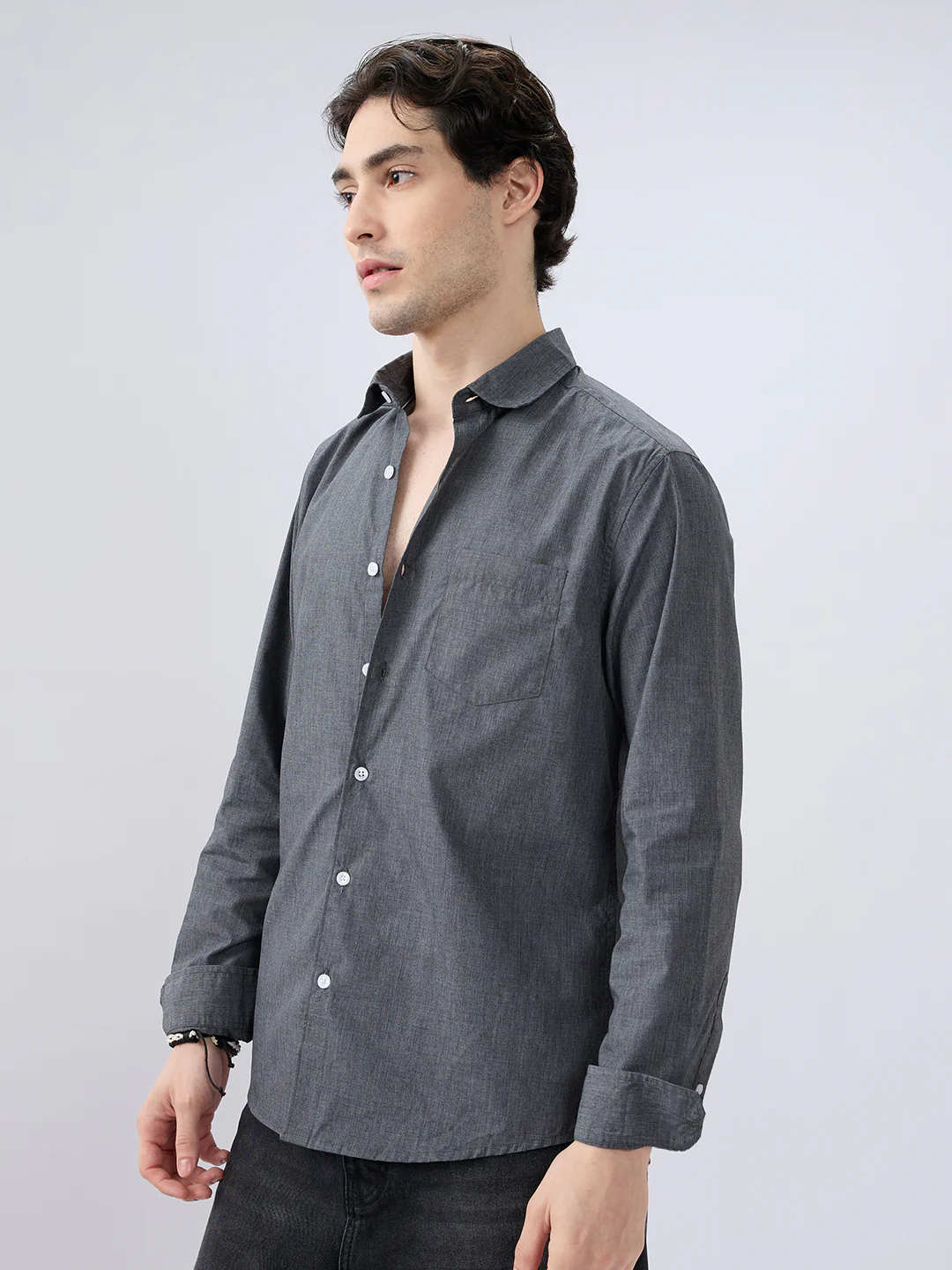 Charcoal Grey Everyday Shirt - Image 6