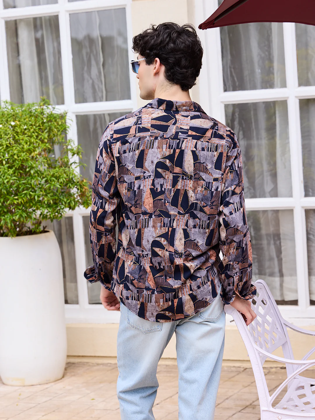 Fusion Hues Foil Printed Shirt - Image 6