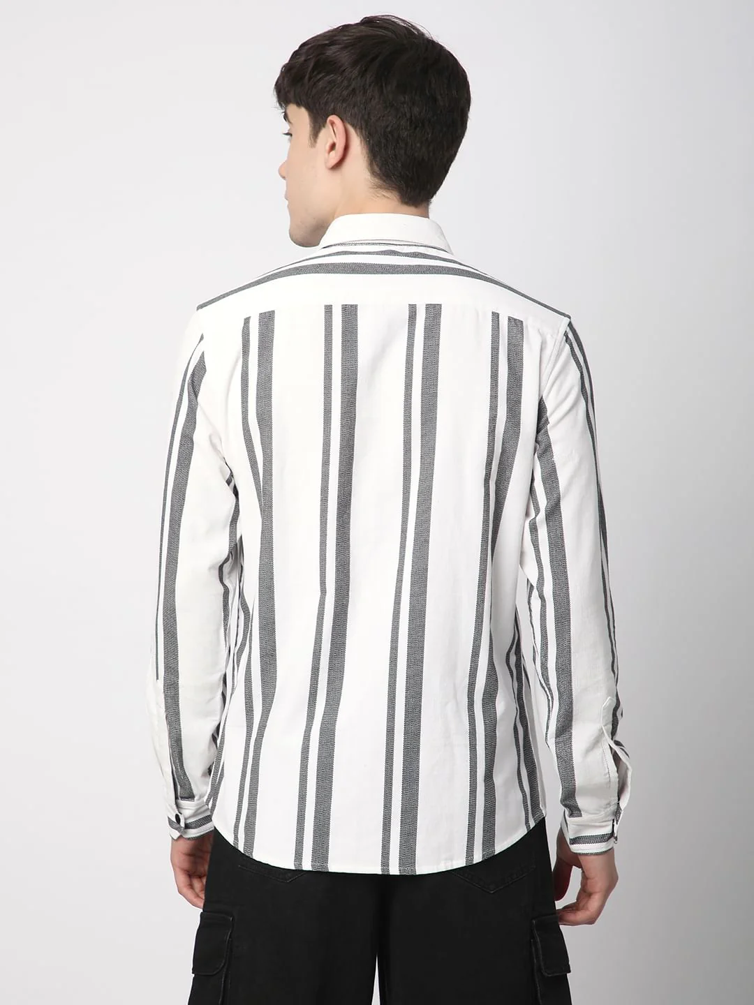 Haute Monochrome Striped Corduroy Shirt - Image 7