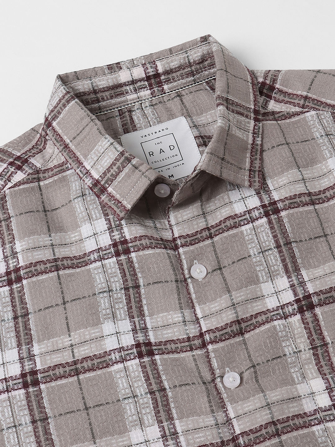 Multicolour Jacquard Checkered Shirt - Image 3
