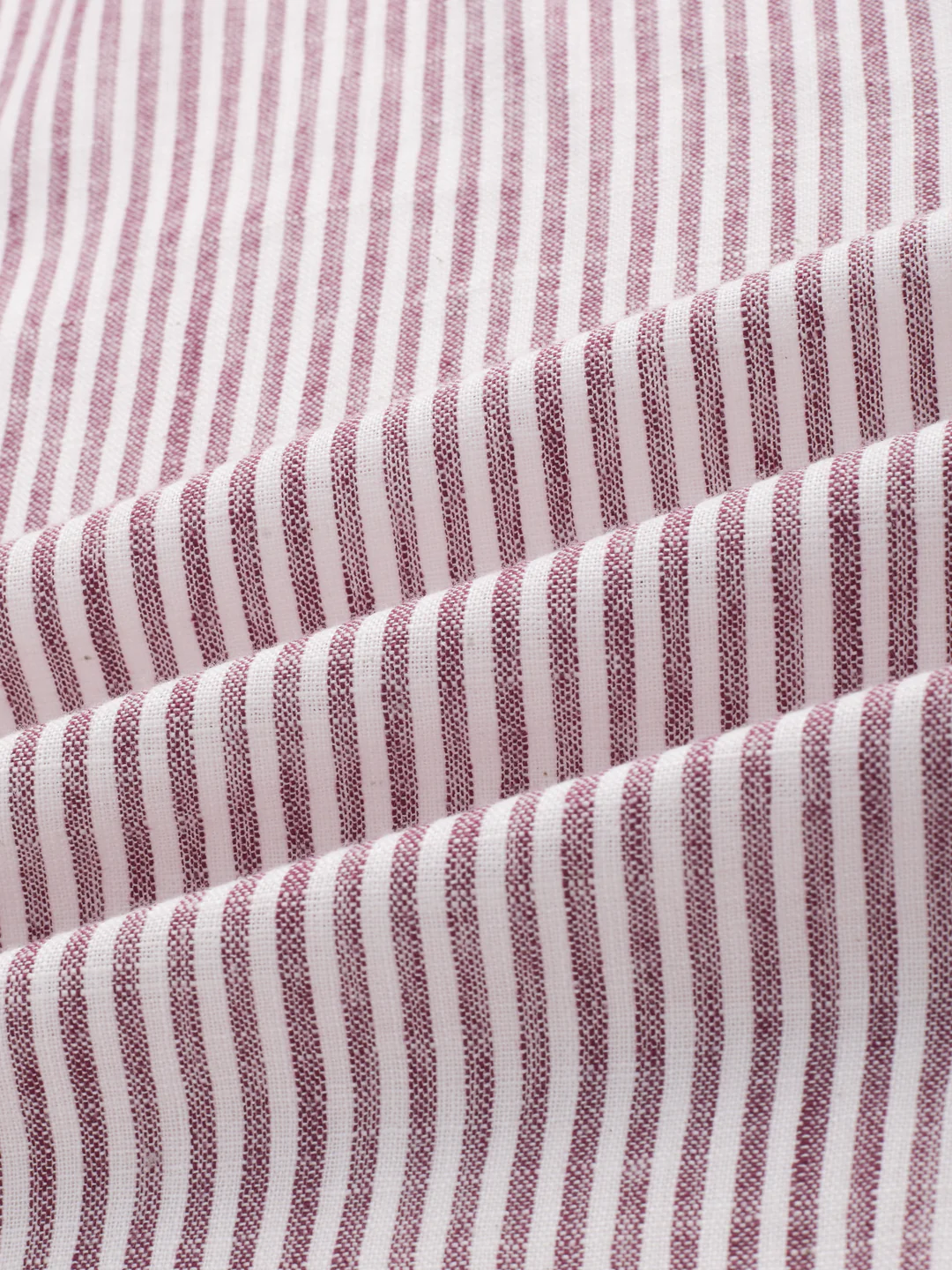 Rust Fine Candy Striped Boxy Fit Crop Shirt - Image 3